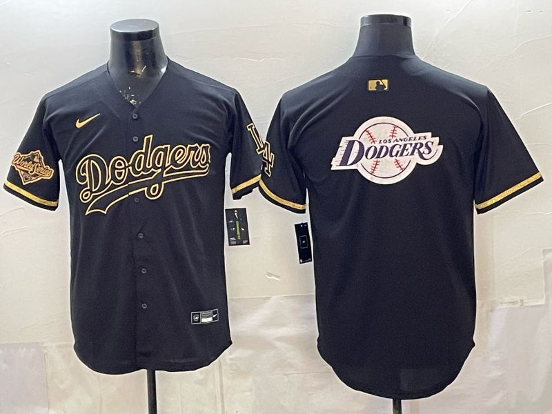 2026 Men Nike Los Angeles Dodgers Blank black gold Game MLB Jersey 0030->los angeles dodgers->MLB Jersey